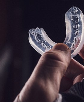 mouthguard used to prevent dental emergencies in Mangum