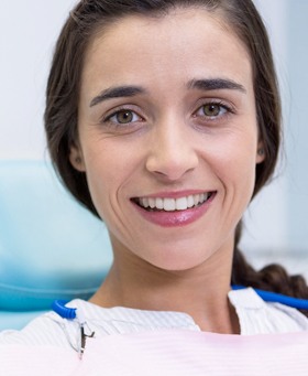 smiling dental patient