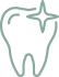 Animated tooth with sparkle icon