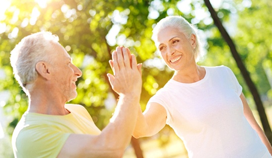 Couple after seeing HealthChoice dentist in Mangum