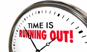 Clock illustrating time limit on 2020 dental insurance